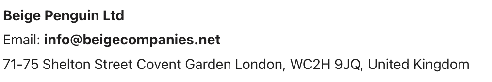 company name